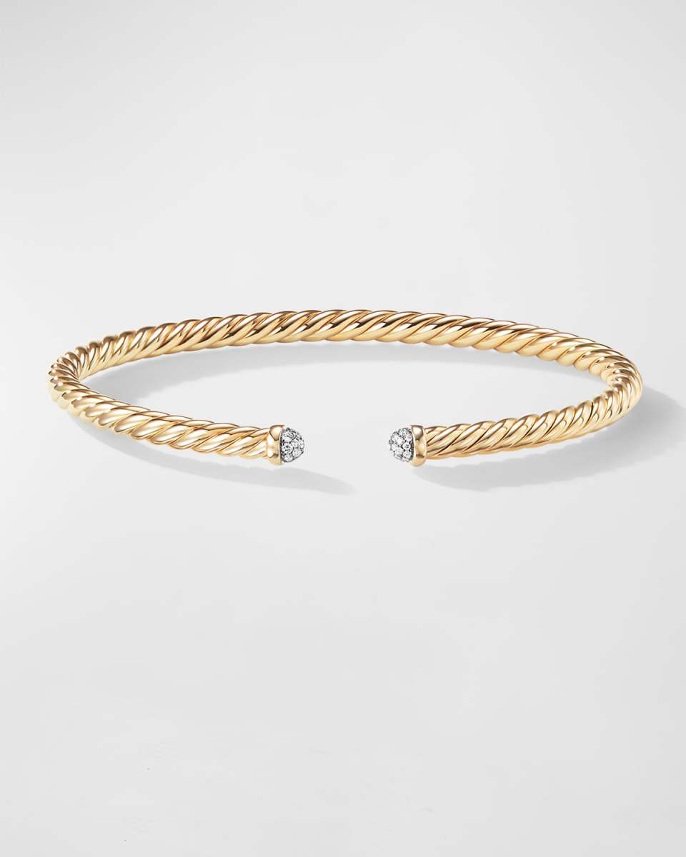 4mm Cable Flex Bracelet in 18K Gold